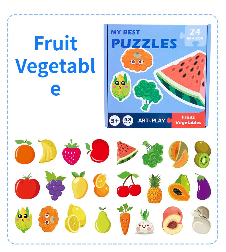 Learning Cards ™ - Jigsaw Puzzle Fun for Children