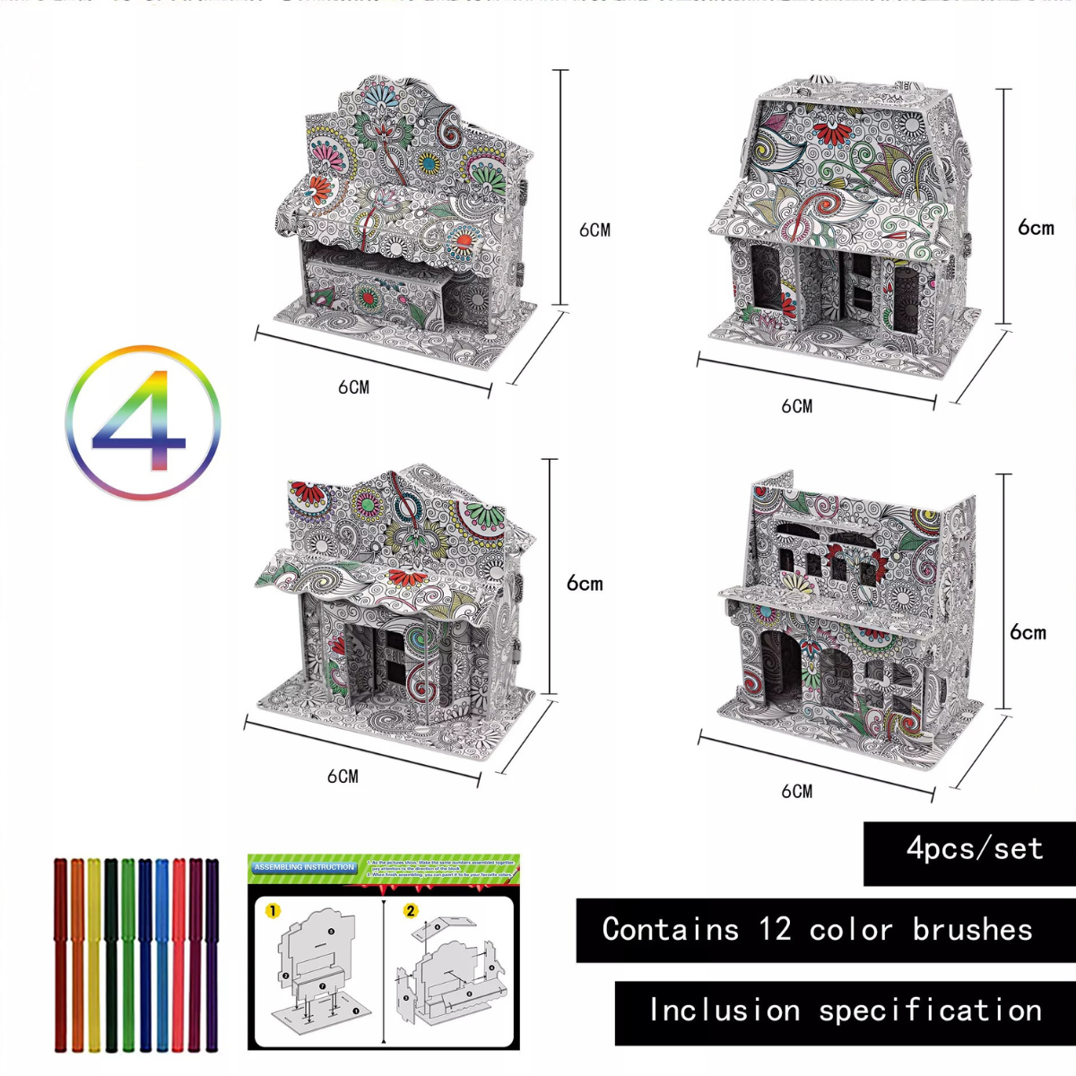 Color Puzzle ™ - Konstruktion og farve dine egne kunstværker (2+1 gratis)