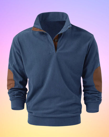 Schorsch - Solid Half-Open Long Sleeve Shirt