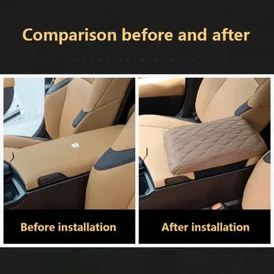 Cotton Leather Car Armrest Box Pad (Universal Style)