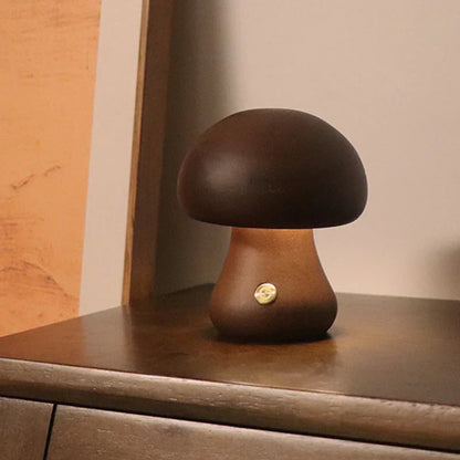 Houten Paddenstoel LED Nachtlampje - GlowShroom