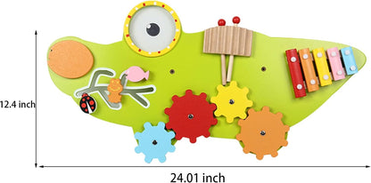 Montessori Crocodile Shape Wall Busy Board