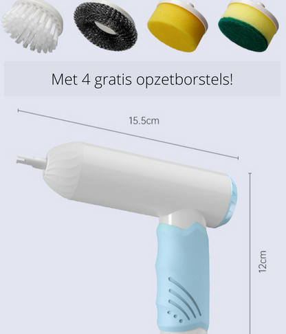 4-delige Schoonmaakborstel | Multifunctionele borstel die alles aan kan