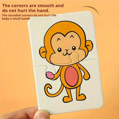 Cartes d'allumettes - Cartes flash à thème animal et fruit pour les enfants