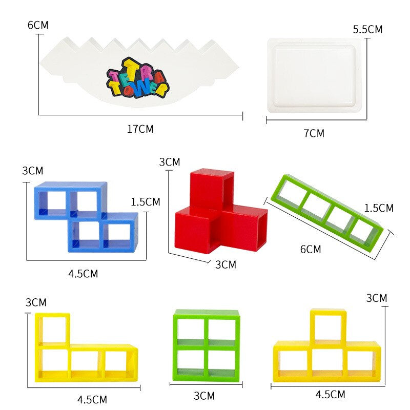 BALAN Puzzle Tower ™ Konstruktion und Gleichgewicht! - Tetris Tower