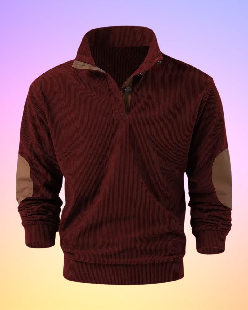 Schorsch - Solid Half-Open Long Sleeve Shirt
