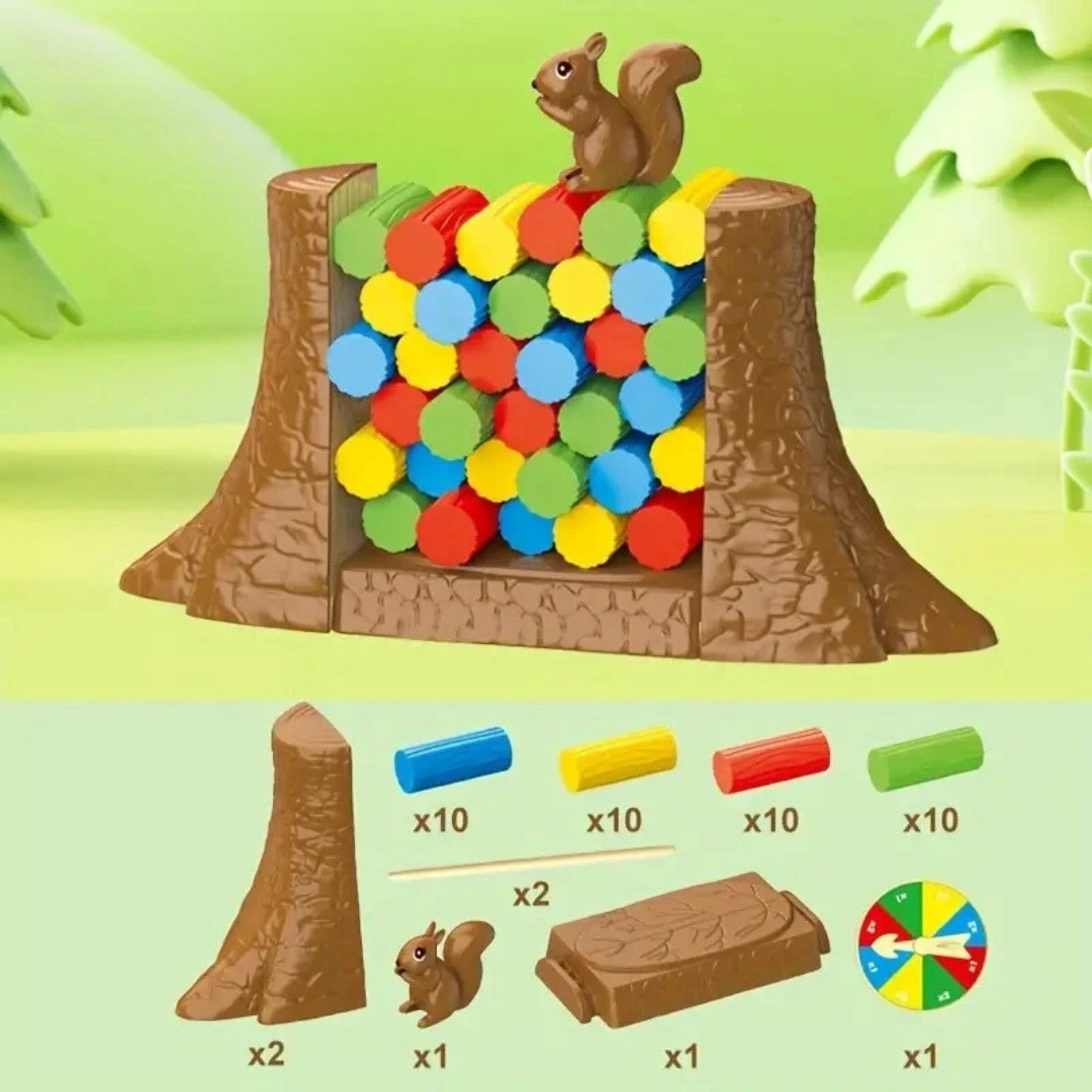 Eichhörnchen Stapler™ - Lass das Eichhörnchen nicht fallen - Balance Brettspiel