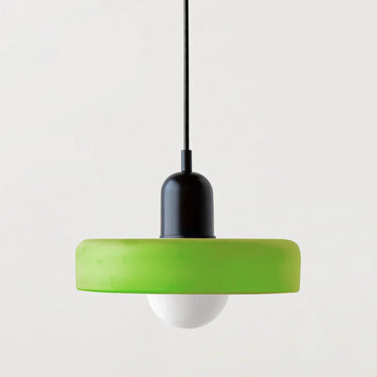 Bauhaus Pendant Light Made of Coloured Glass