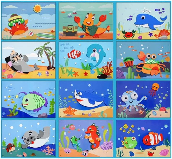 3D Sticker Puzzels (12 Bladen) | Duik in Creativiteit!