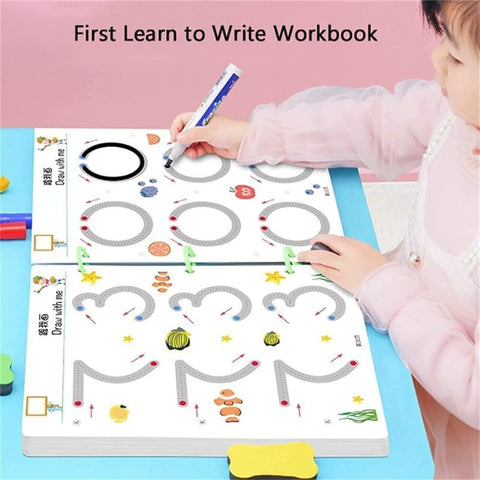 Magischer Tracing Workbook Set | Schöne Schreibpraxis für Kinder