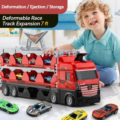 Mega Hauler Lastbil med Aftagelig Racerbane