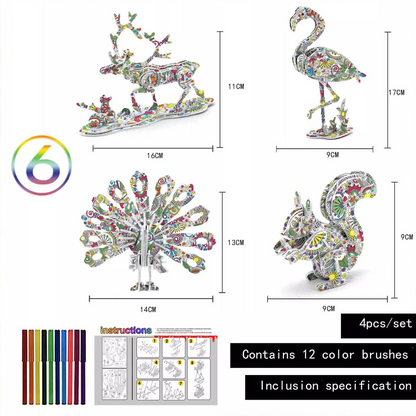 Color Puzzle ™ - Konstruktion og farve dine egne kunstværker (2+1 gratis)