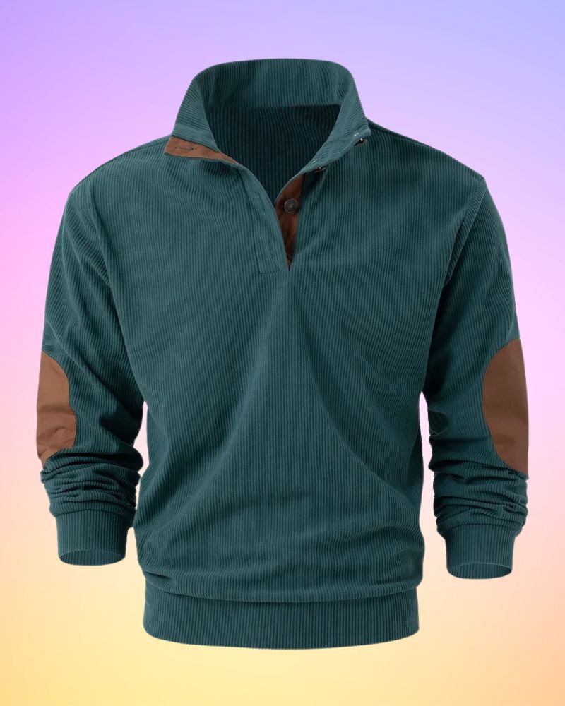 Schorsch - Solid Half-Open Long Sleeve Shirt