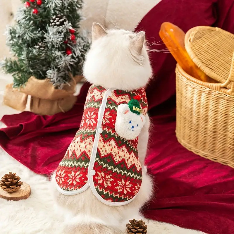 CozyTail | Knusse en feestelijke katten kersttrui