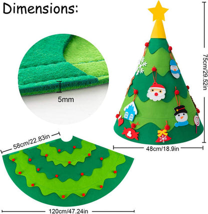 ViltKerstboom - Bevordert Creativiteit en Vakantieplezier