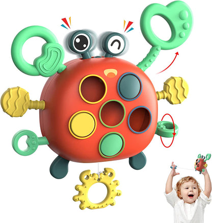 Crabe Silicone Trek Toys - Le compagnon de voyage parfait pour les bébés