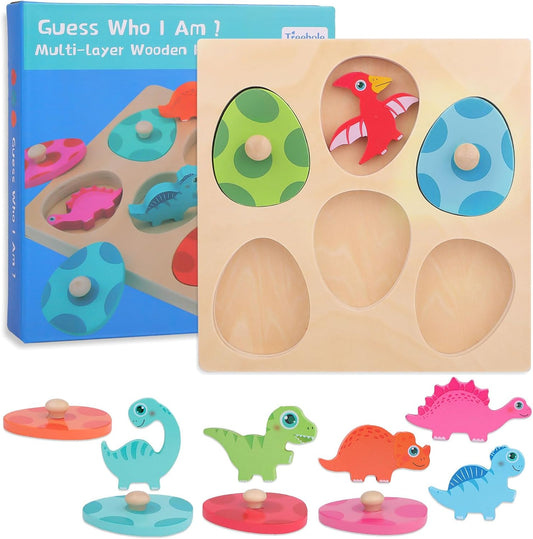 Montessori Æg Match Dino Puslespil