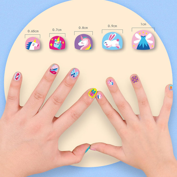 NagelArties™ - 520 morceaux d'adorables autocollants pour ongles pour enfants