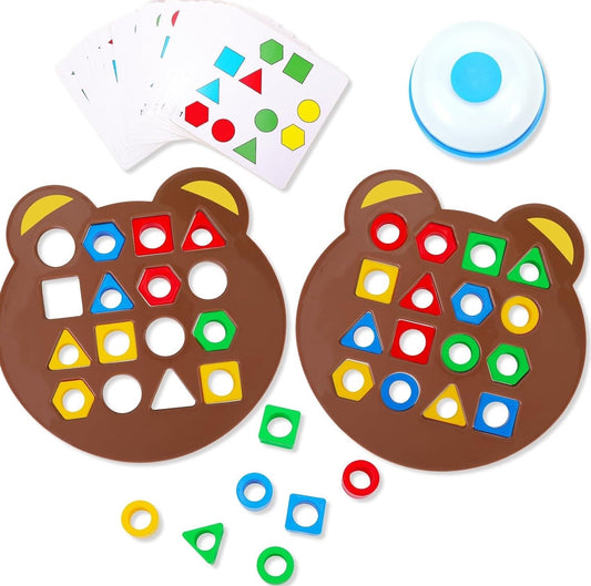 Montessori Form & Farve Matchende Puslespil