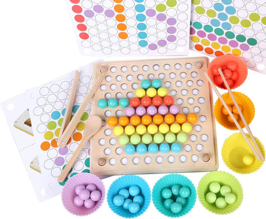 Træ Peg Board Perlespil