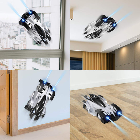 Car Wallrider ™ orientable qui passe sur les murs et les plafonds