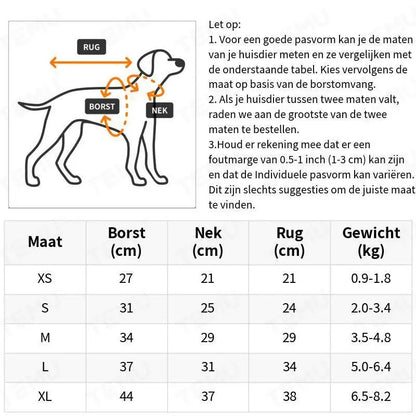 Pawsure | Warme gestreepte jeansjas