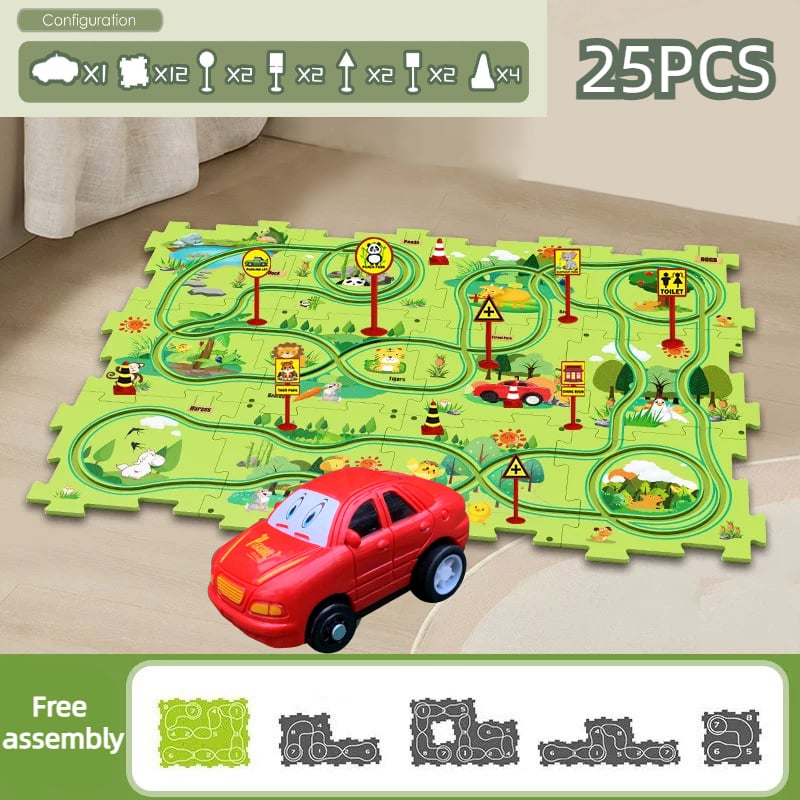 PuzzelRacer - Auto Spelset voor Kinderen