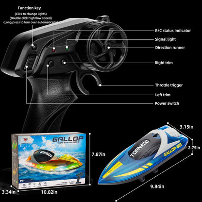 Ranvliegen ™ - RC High-Speed ​​Boat avec éclairage LED