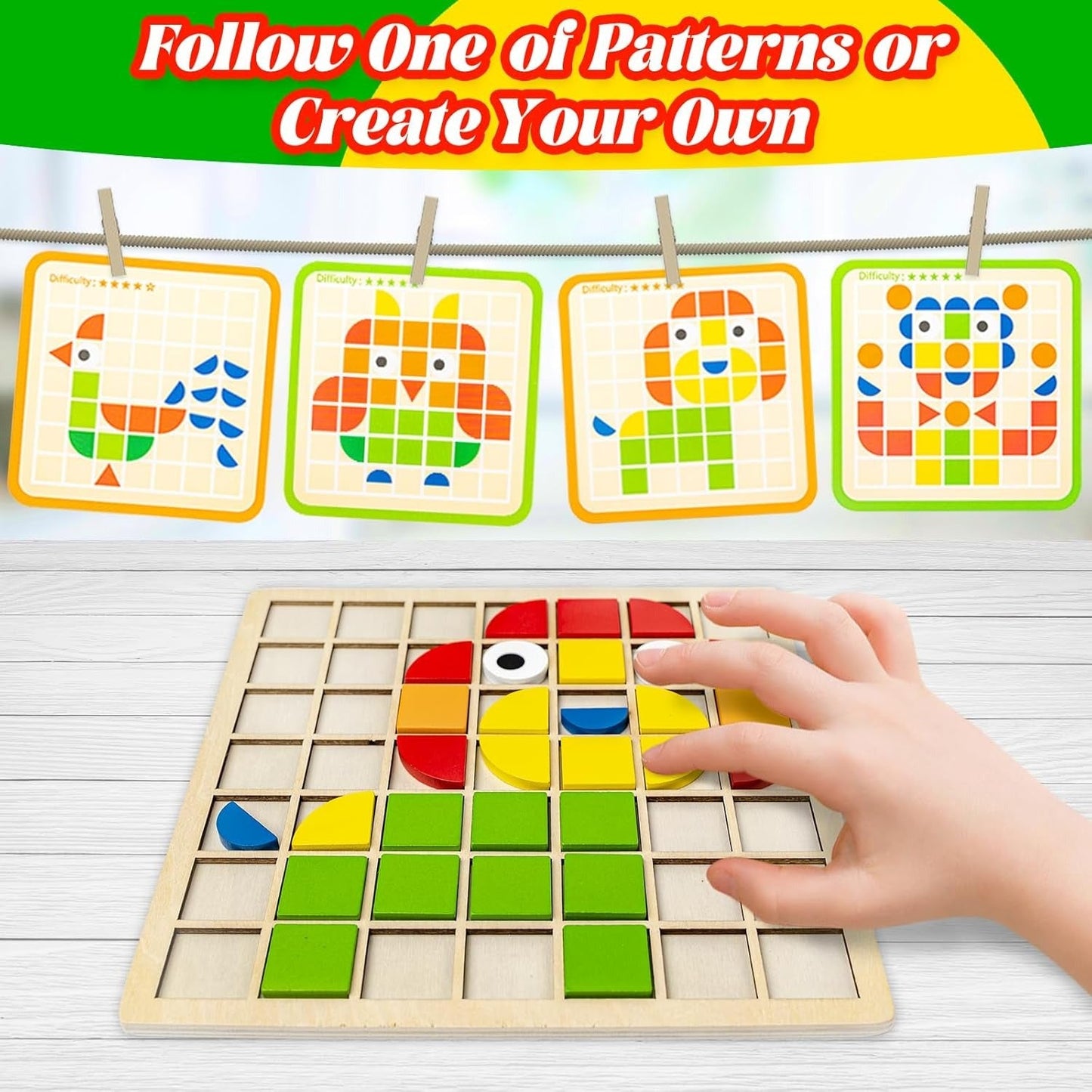 Puzzle di Riconoscimento dei Modelli Montessori