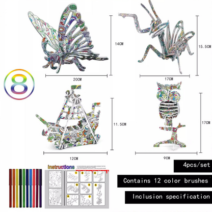 Color Puzzle ™ - Konstruktion og farve dine egne kunstværker (2+1 gratis)