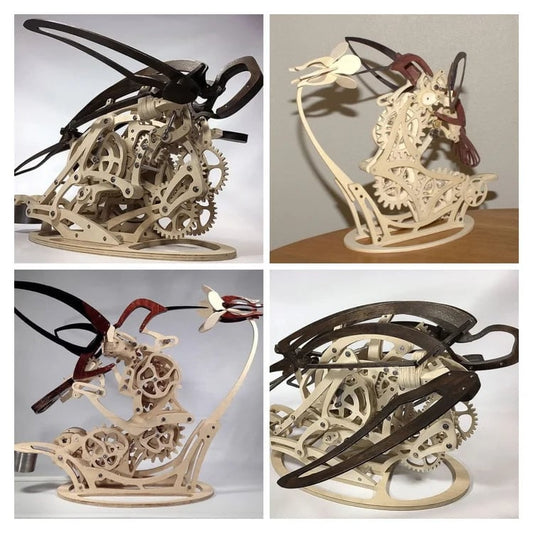 Mekanisk 3D Træ Kolibri