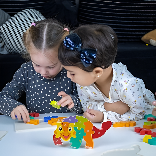 Montessori Træ Dino 3D Puslespil