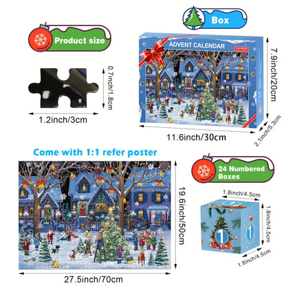 XmasCountdown - 1008-delige Puzzel voor Volwassenen