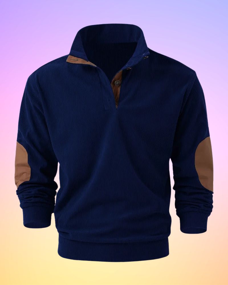 Schorsch - Solid Half-Open Long Sleeve Shirt