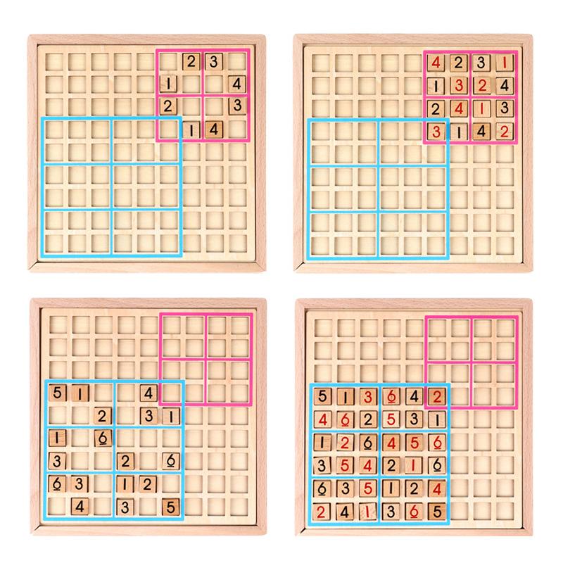 Sodera - Holz Sudoku Puzzle Bildung und nachhaltig für alle Altersgruppen