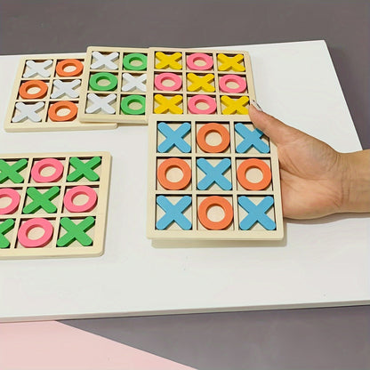 PlayWood - Houten Tic-Tac-Toe Spel voor Gezinsinteractie