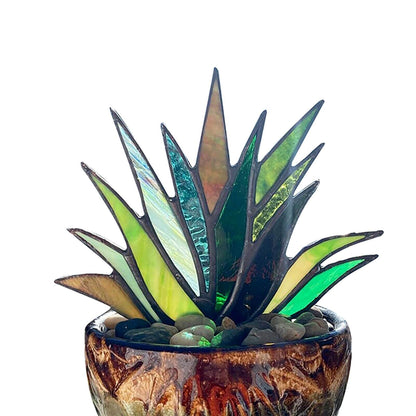 Handgemaakte Agave Zonnevanger Pot Ornament