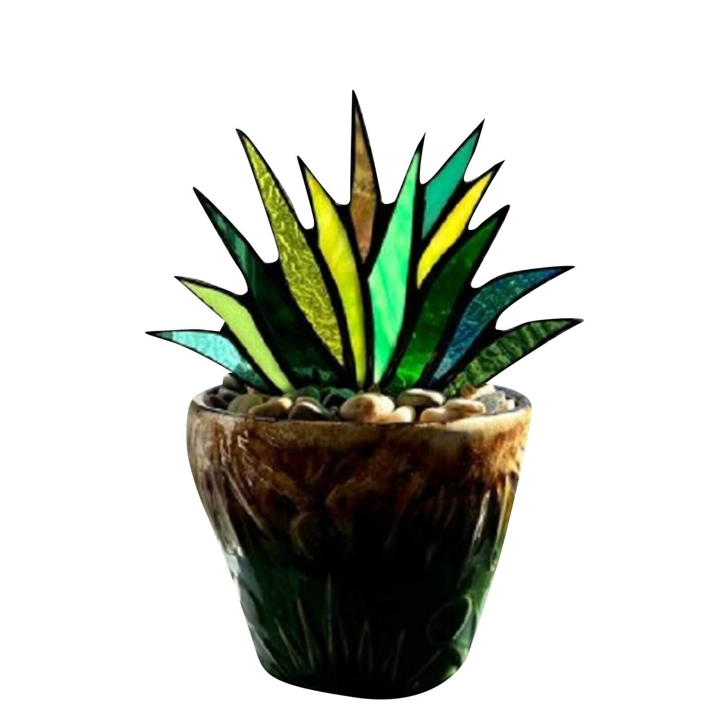 Handgemaakte Agave Zonnevanger Pot Ornament