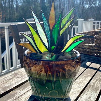 Handgemaakte Agave Zonnevanger Pot Ornament