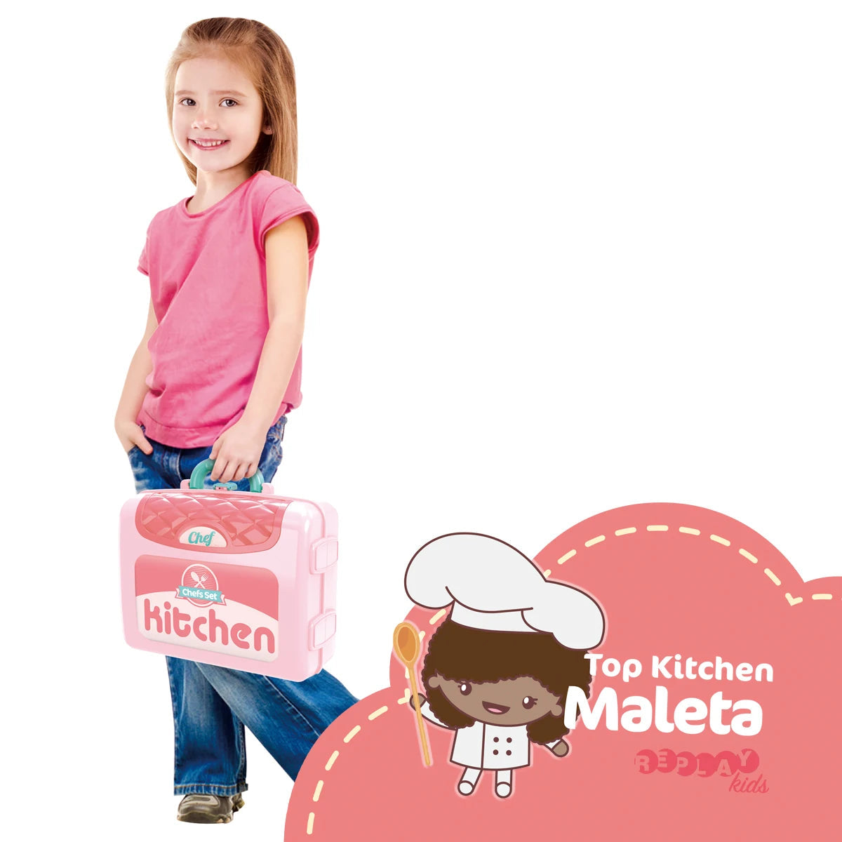 ChefAdventure ™ - Toy Kitchen i kuffert