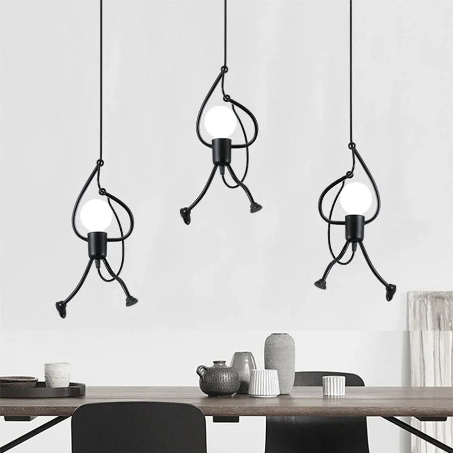 Lampada da parete a forma di bambola allegra - RetroGlow