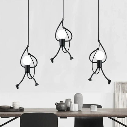Lampada da parete a forma di bambola allegra - RetroGlow