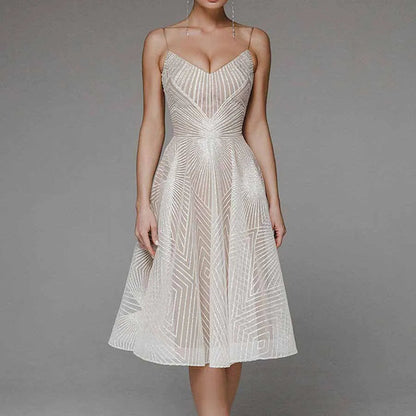 Elegance Dress with Open Back