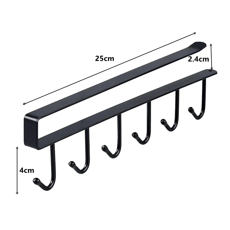 Metal Hook Storage Shelf Kitchen Organiser