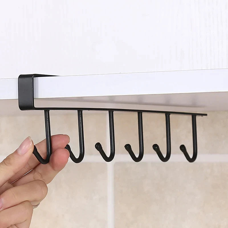 Metal Hook Storage Shelf Kitchen Organiser