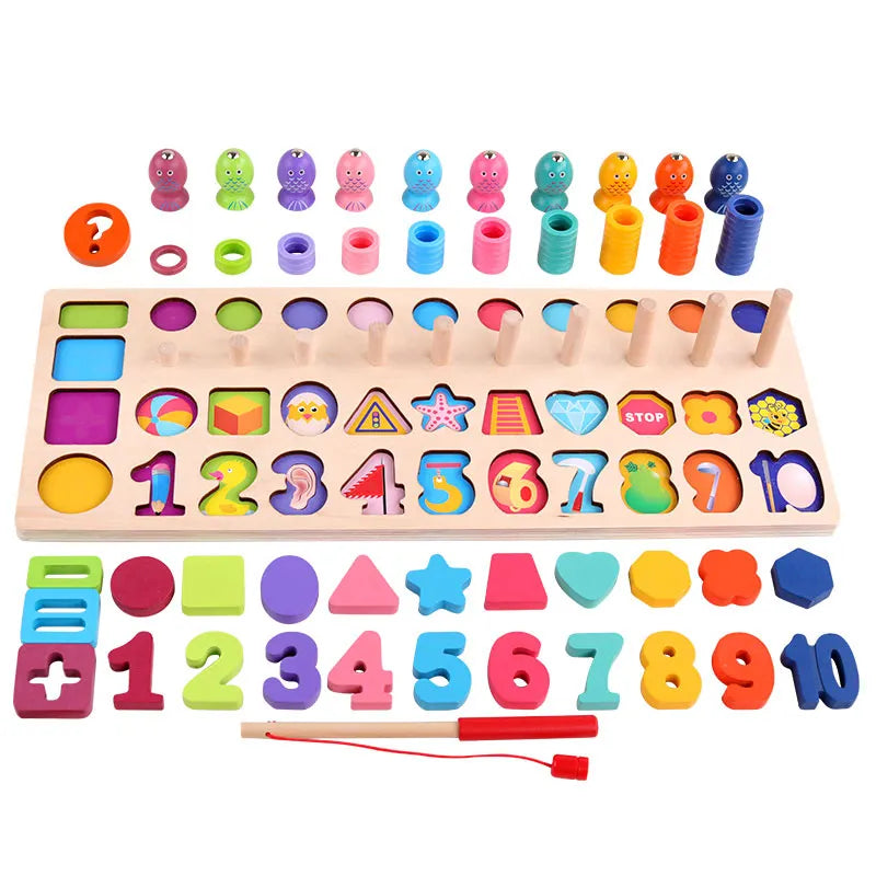 Montessori 4 i 1 Matematik Puslespil