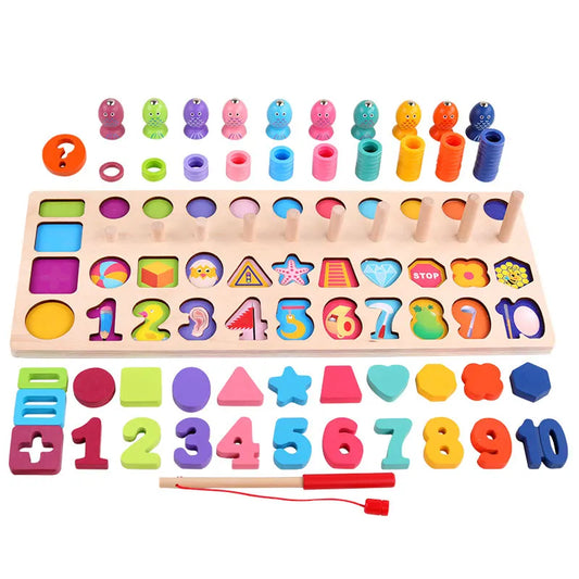 Montessori 4 i 1 Matematik Puslespil