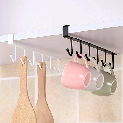 Metal Hook Storage Shelf Kitchen Organiser