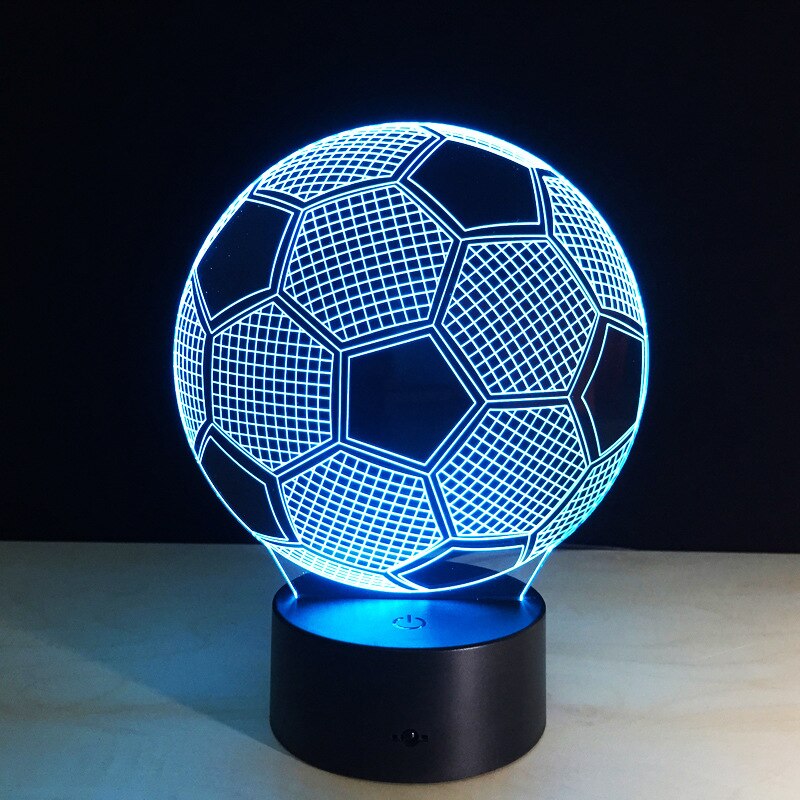 3D Voetbal Lamp | Meerdere kleuren