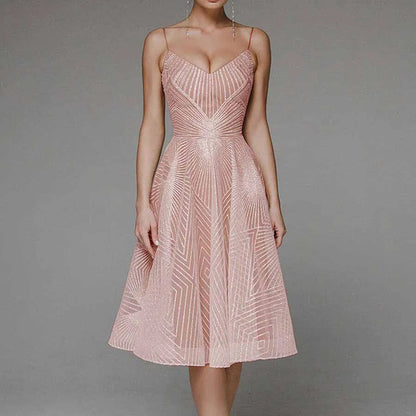 Elegance Dress with Open Back